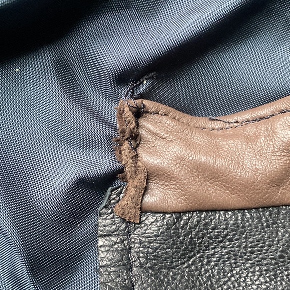 Vintage 80s Leather Patchwork Shoulder Bag - Picture 12 of 13